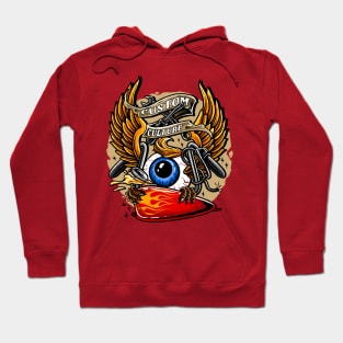 flying eyeball retro Hoodie